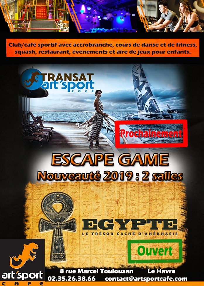 Nouvel Escape Game Au Havre Art Sport Cafe Sports Loisirs Evenements Restauration