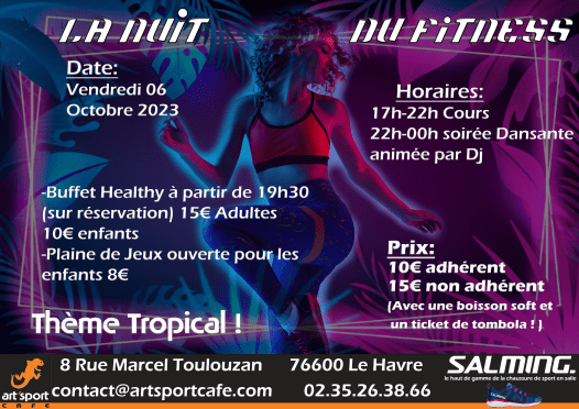 Nuit du fitness - Art'Sport Café - Le havre