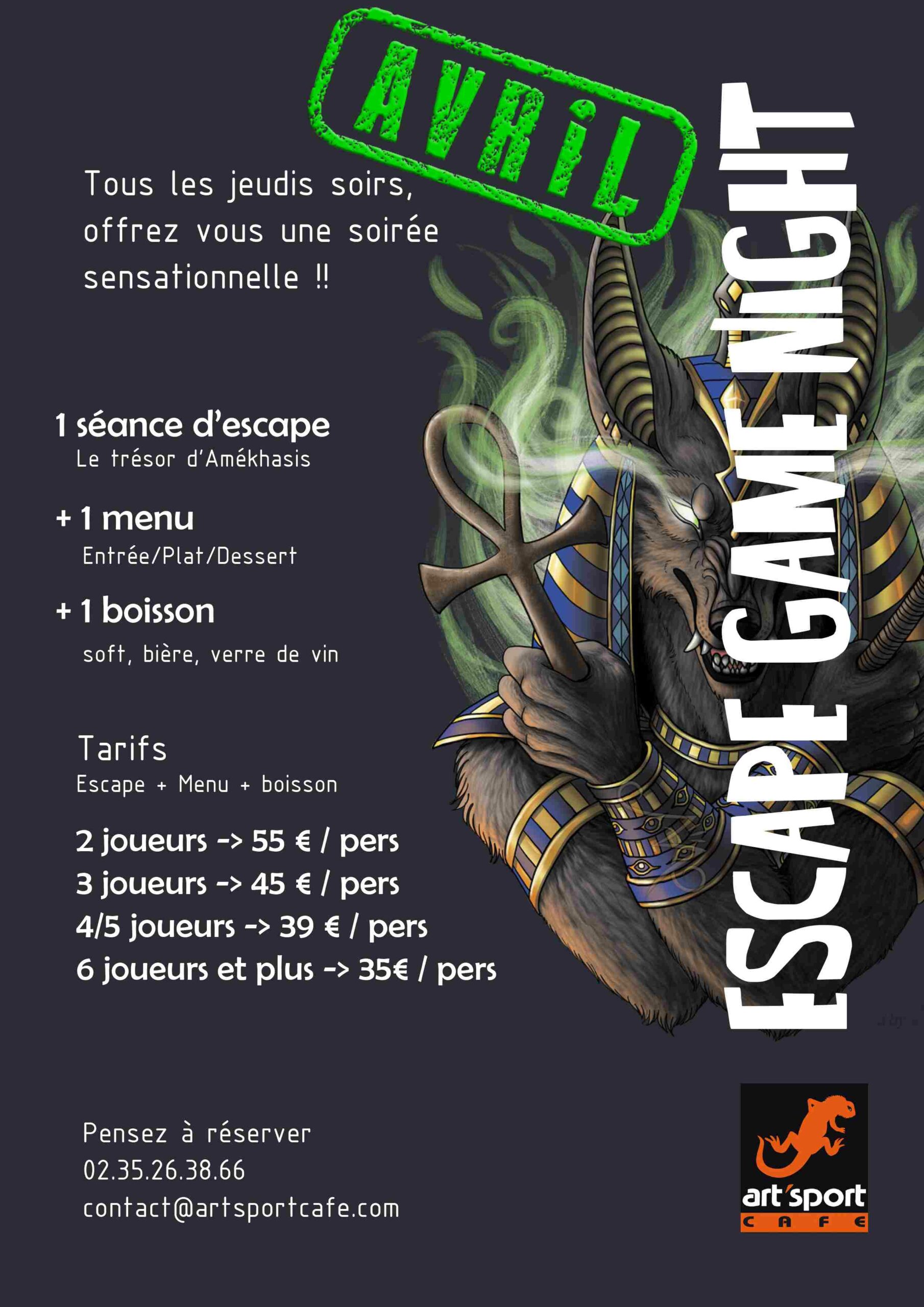Escape Game - Art'Sport Café Le Havre