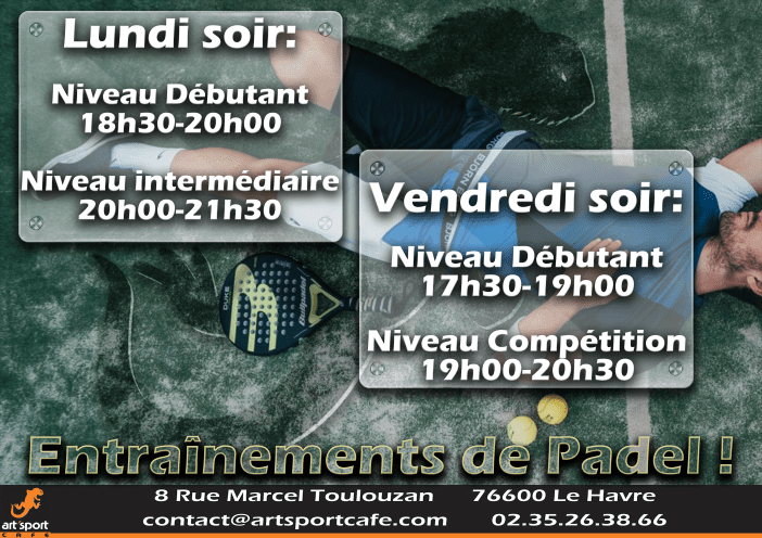 Padel Le Havre entrainements 2024