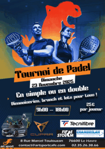 Padel Tournoi 23 Novembre 2025 Le Havre