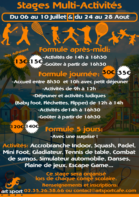 Stages multi activités Eté 2026