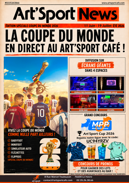 coupe du monde Art'Sport Café